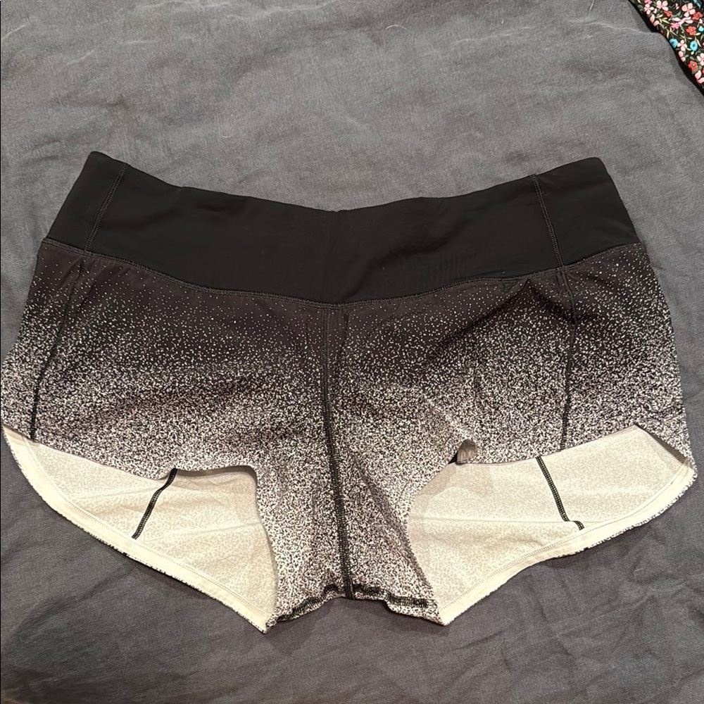 Lululemon Athletica Black and Gray Athletic Shorts